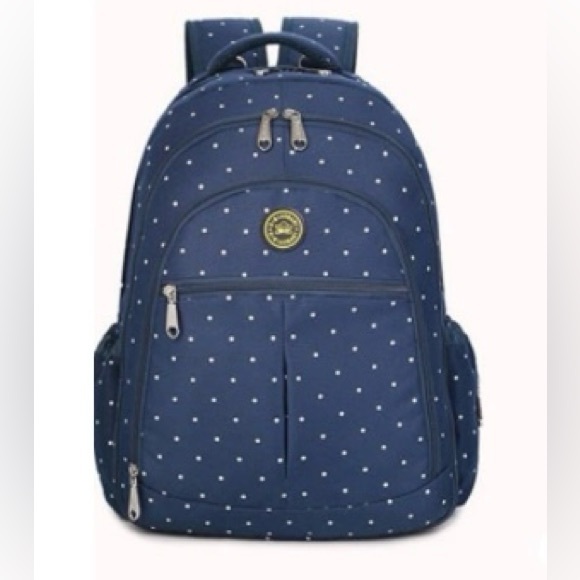 New Large Navy Backpack / Baby Diaper Bag with Accessories Large Capacity. - Picture 3 of 10